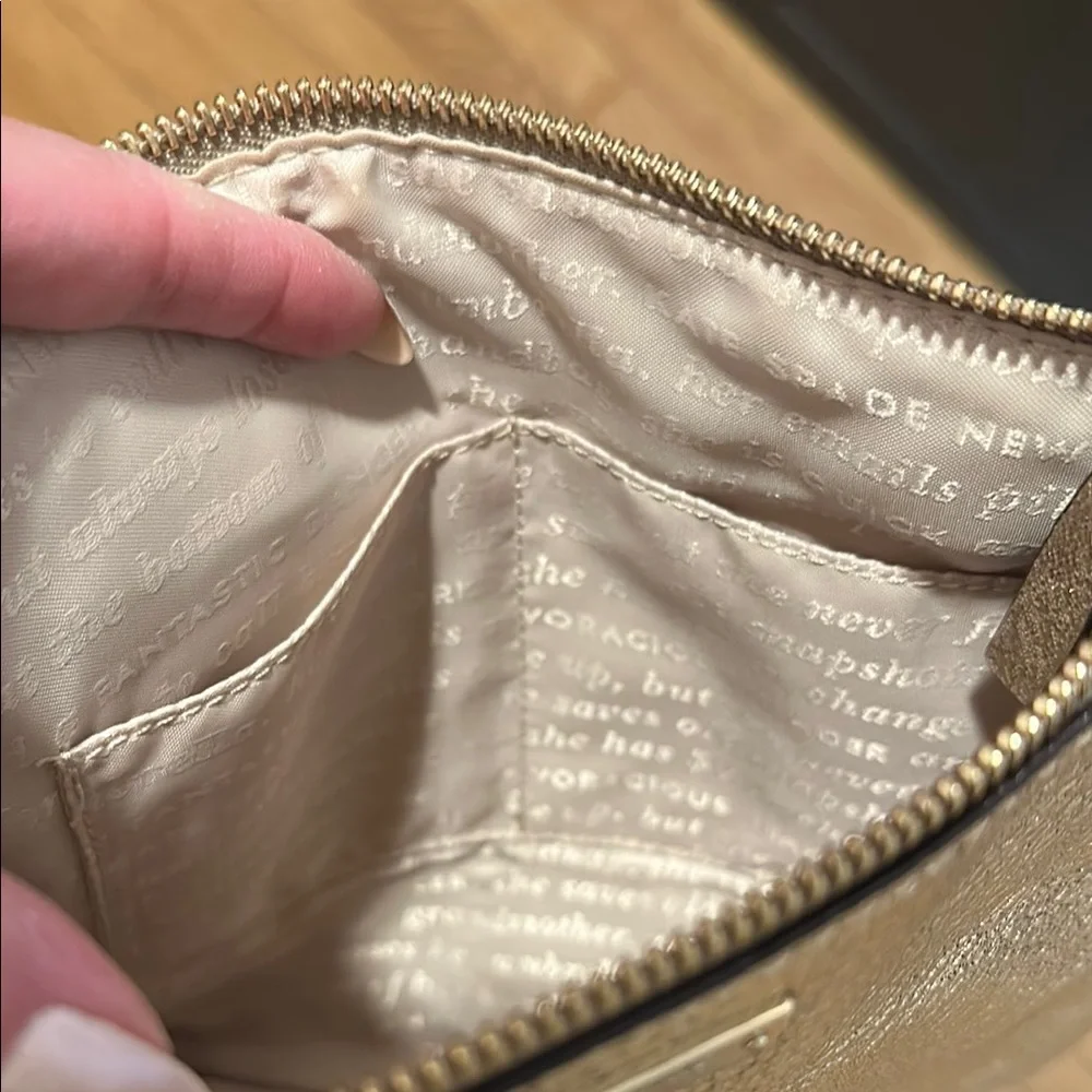 Kate Spade Gold Crossbody Bag with Dustbag - Picture 3 of 8
